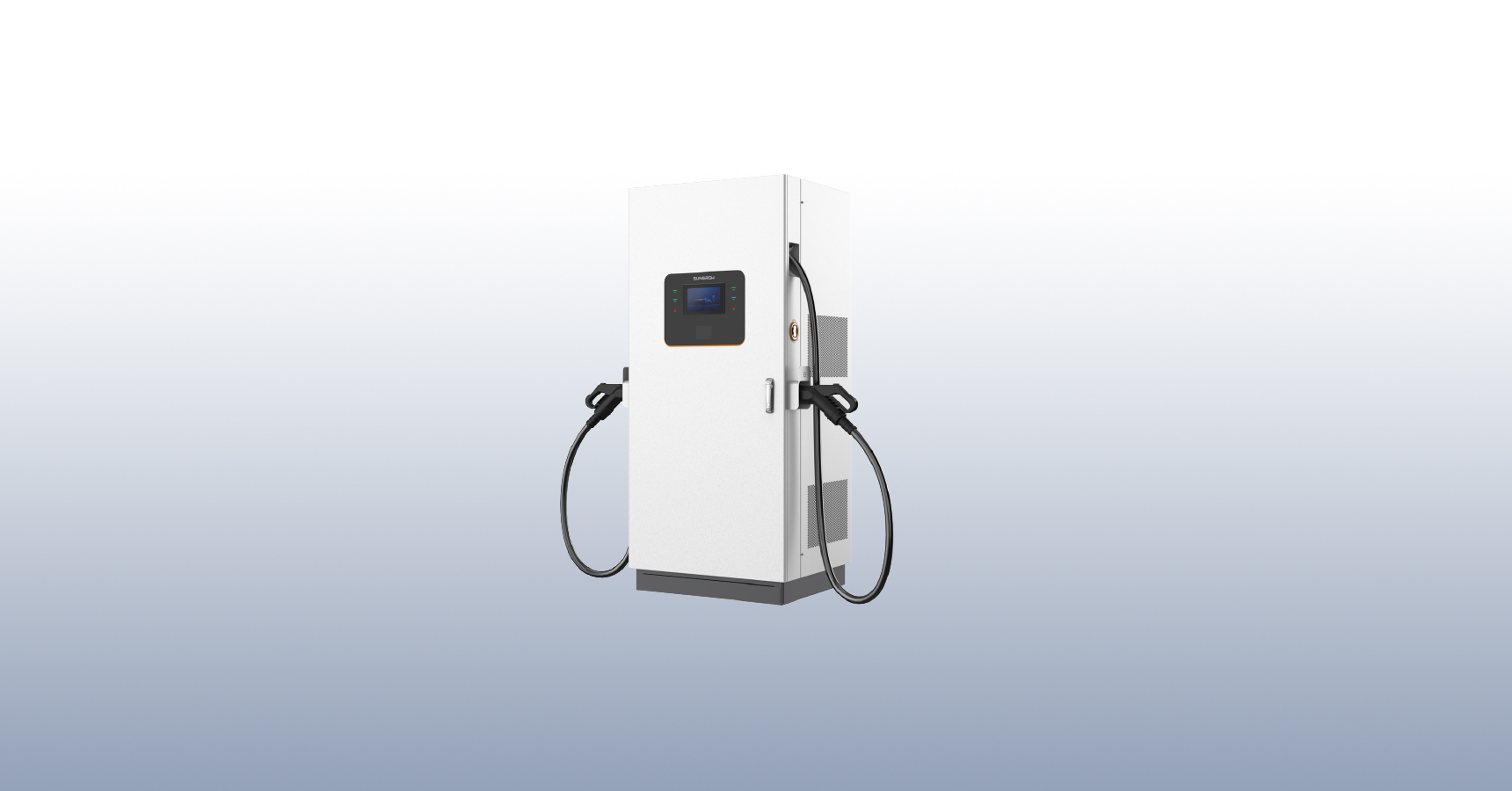 双枪/双桩同充，功率平滑升级，适用各种重卡、工程机械充电场景